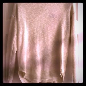Cream color sweater with tie up back!!!