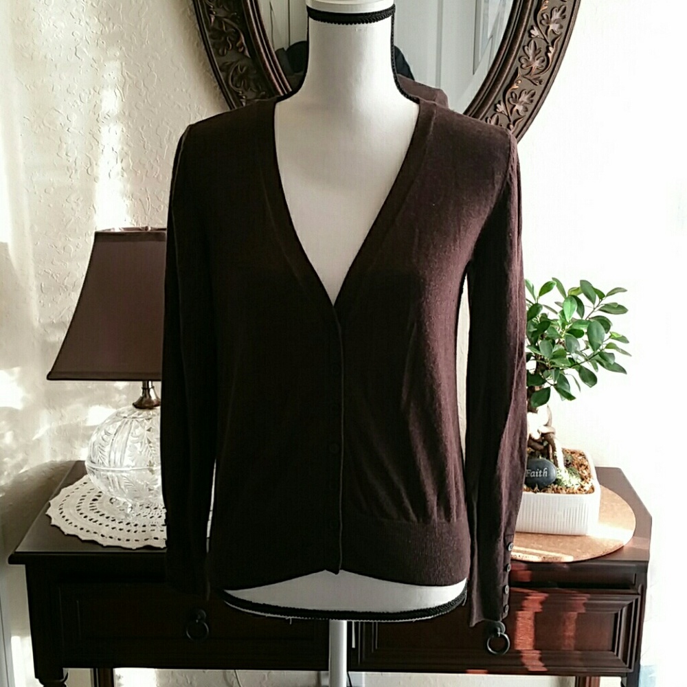 Comfy brown cardigan from Worthington