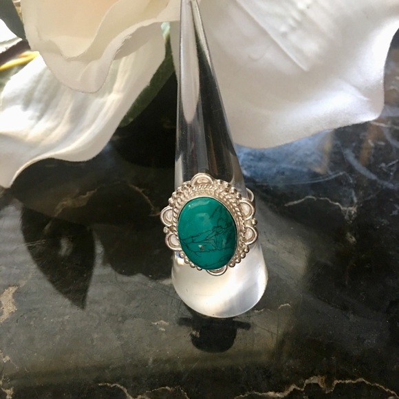 ⚜️Lovely Turquoise Ring Size 7.5⚜️ - Picture 3 of 5
