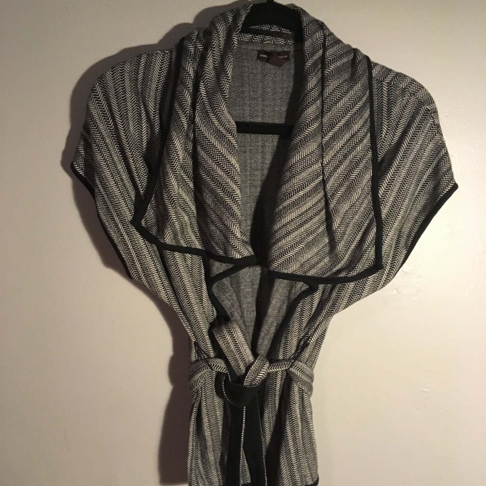 Designer Wrap tie sweater vest