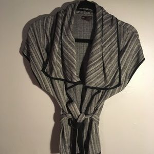 Designer Wrap tie sweater vest