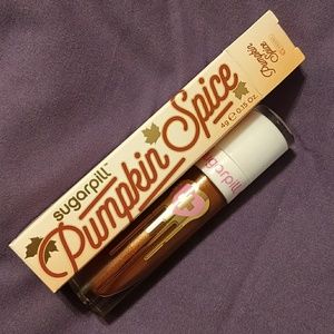 Sugarpill liquid lip color in Pumpkin Spice LE