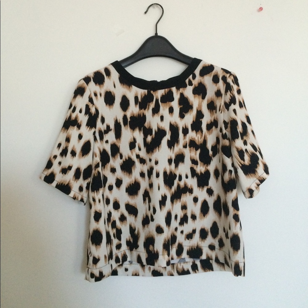 Topshop leopard print top