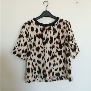 Topshop leopard print top