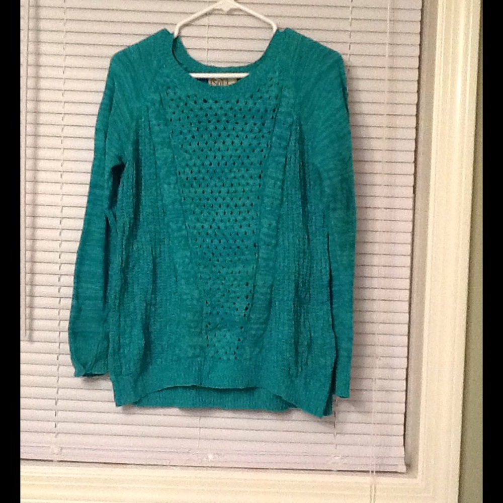 Beautiful blue sweater.