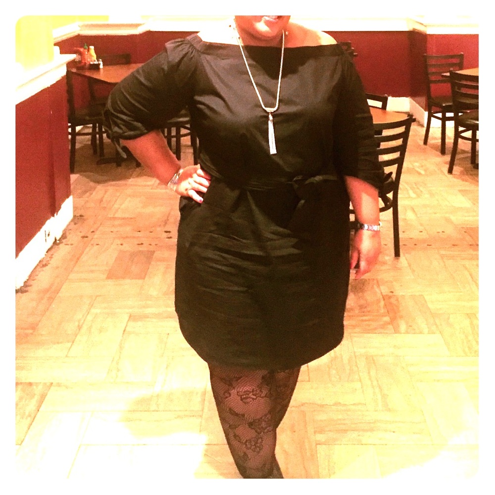 Eloquii, Black off shoulder dress, Size 22