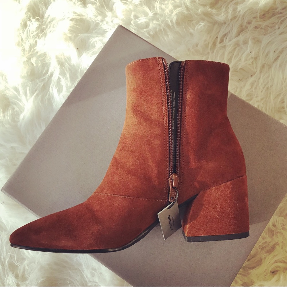 NWT Vagabond Olivia Caramel Suede Boots Brand New in Box - Picture 2 of 9