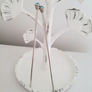 BOGO Blue & Silver Hair Sticks