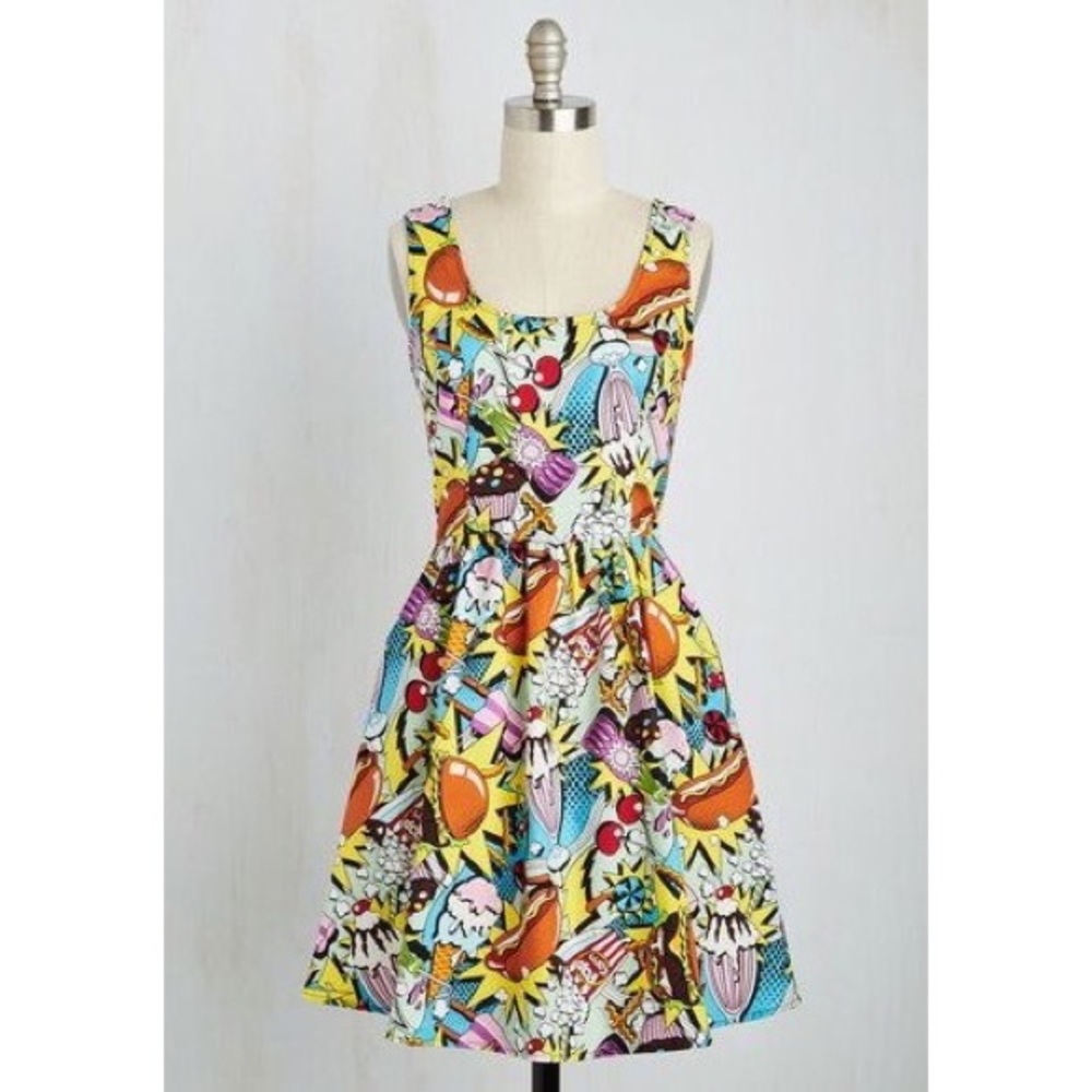 Modcloth Good Enough to Eat Dress Size Large