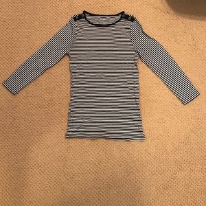 J.Crew striped top, size medium