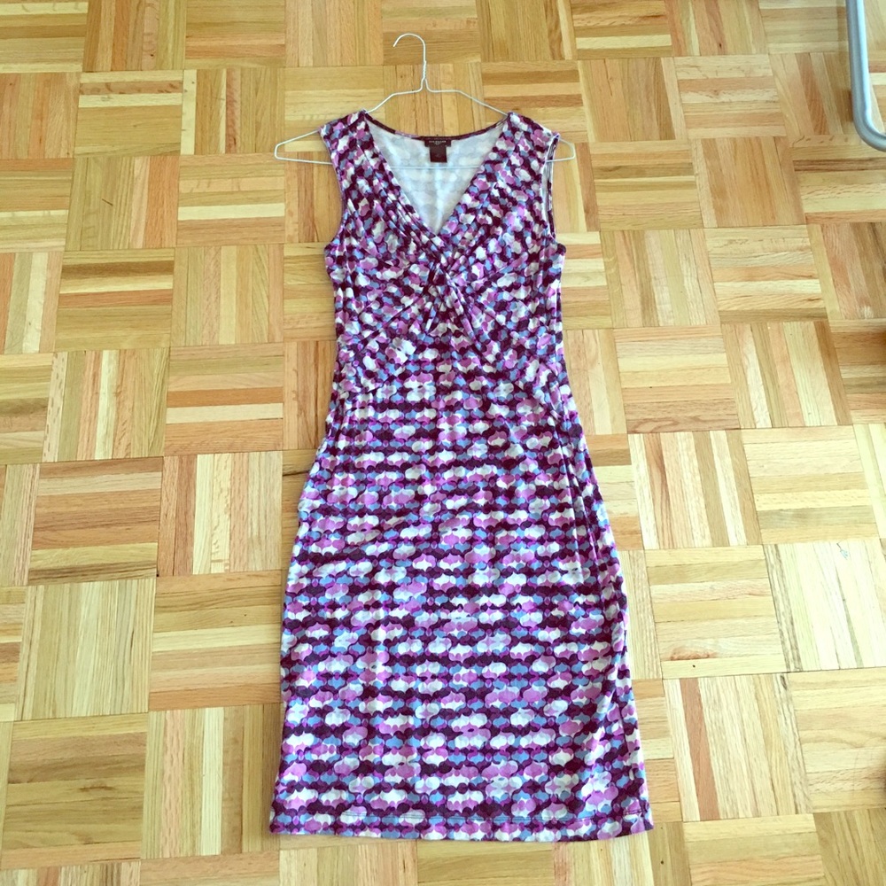 Ann Taylor purple print dress