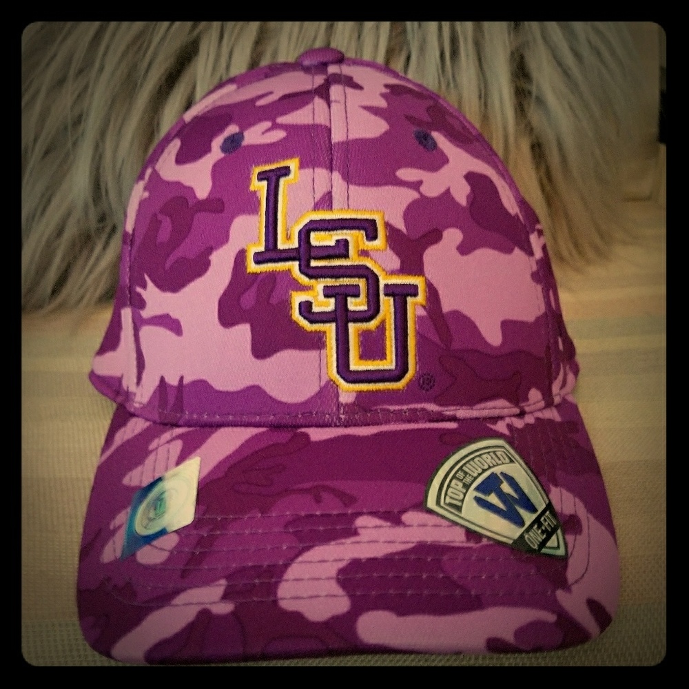 LSU hat purple camo NWT