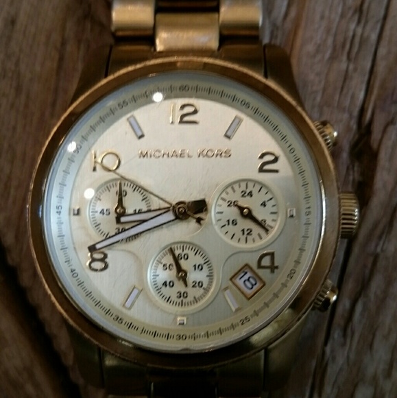 Michael Kors Gold Tone Chronograph Watch main image 4