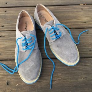 Florsheim Grey and Light Blue Suede shoes