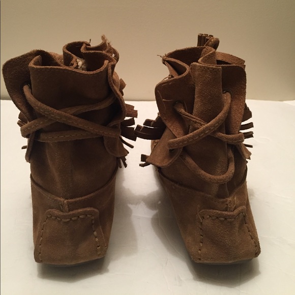 J Crew Sienna fringed moccasin booties - Picture 4 of 6
