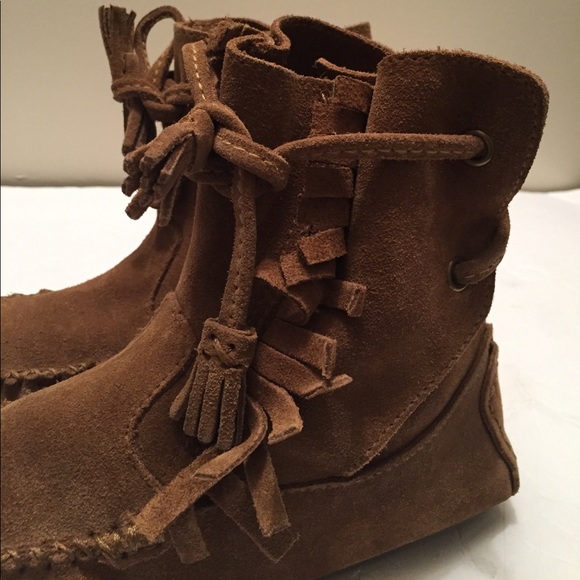 J Crew Sienna fringed moccasin booties - Picture 5 of 6