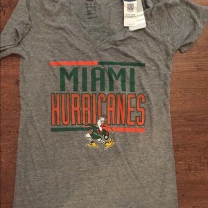 Adidas Miami Hurricanes Ladies Tee