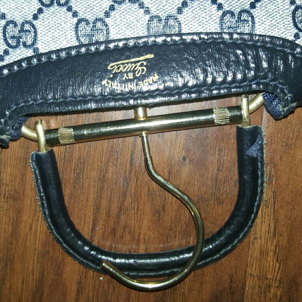 **SOLD! Authentic Vintage Gucci Blue Luggage Set - Picture 3 of 8