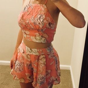 NWT Fashion Nova Sweet Persuasion Set-Coral