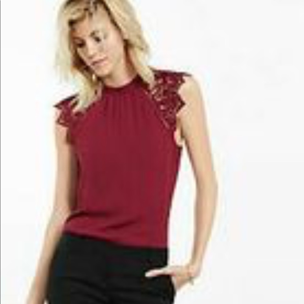 EXPRESS Lace Sleeve Top