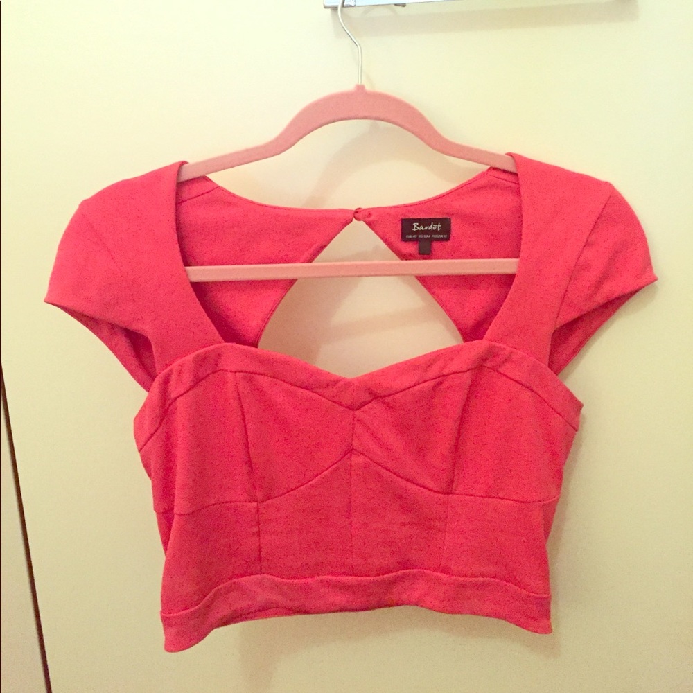 Warm bible gum pink Crop Top