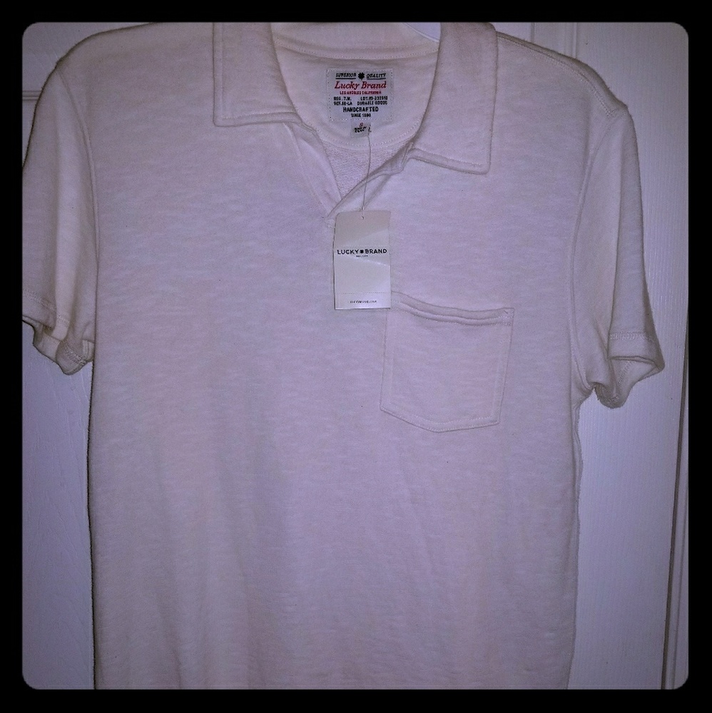 Men's Lucky Brand  Button-less Polo