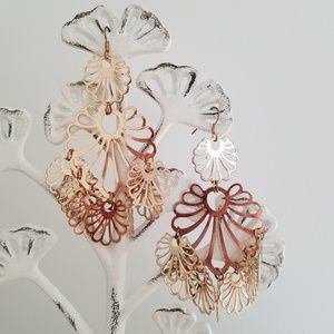 BOGO Gold Tone Chandelier Earrings