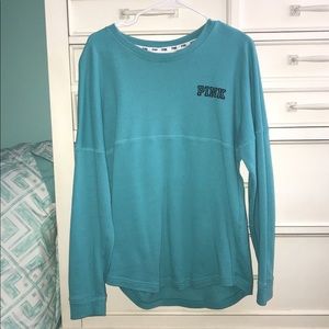 VS PINK BLUE LONG SLEEVE SHIRT