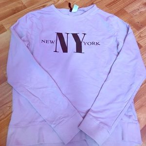 New York crew neck long sleeve
