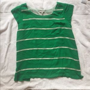 Joie blue and white blouse