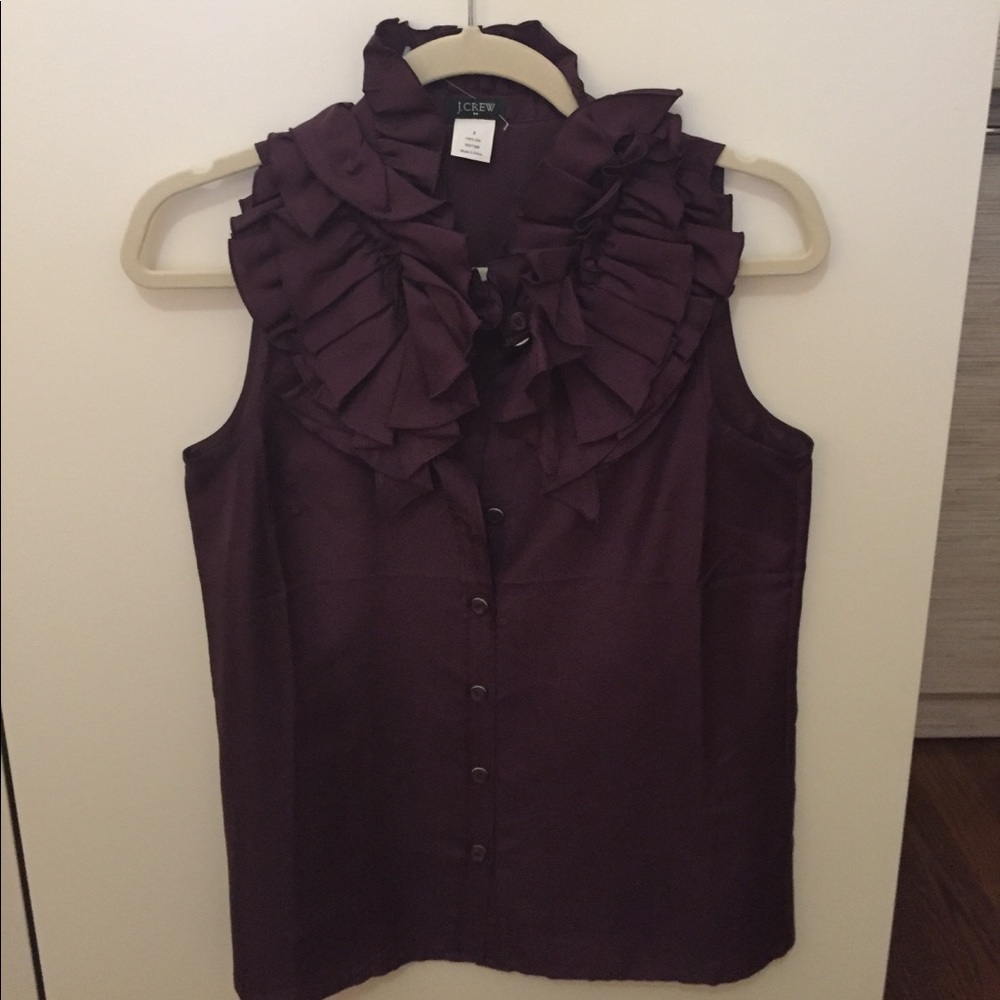 JCrew Deep Purple Blouse