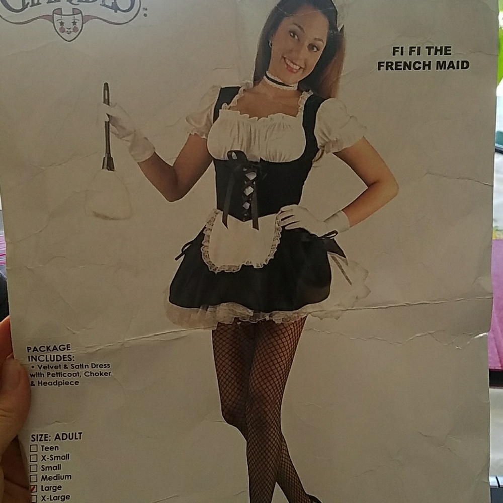 French maid costume  size large