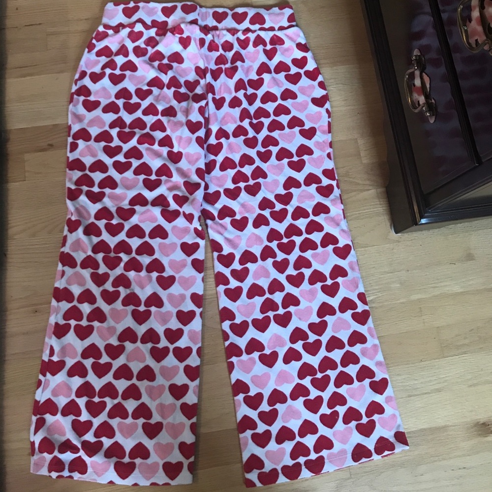 Heart Valentine PJ pants/lounge pants XL