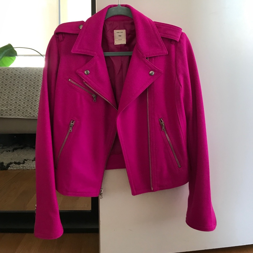 Gap pink moto jacket