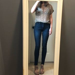BB Dakota leopard print blouse