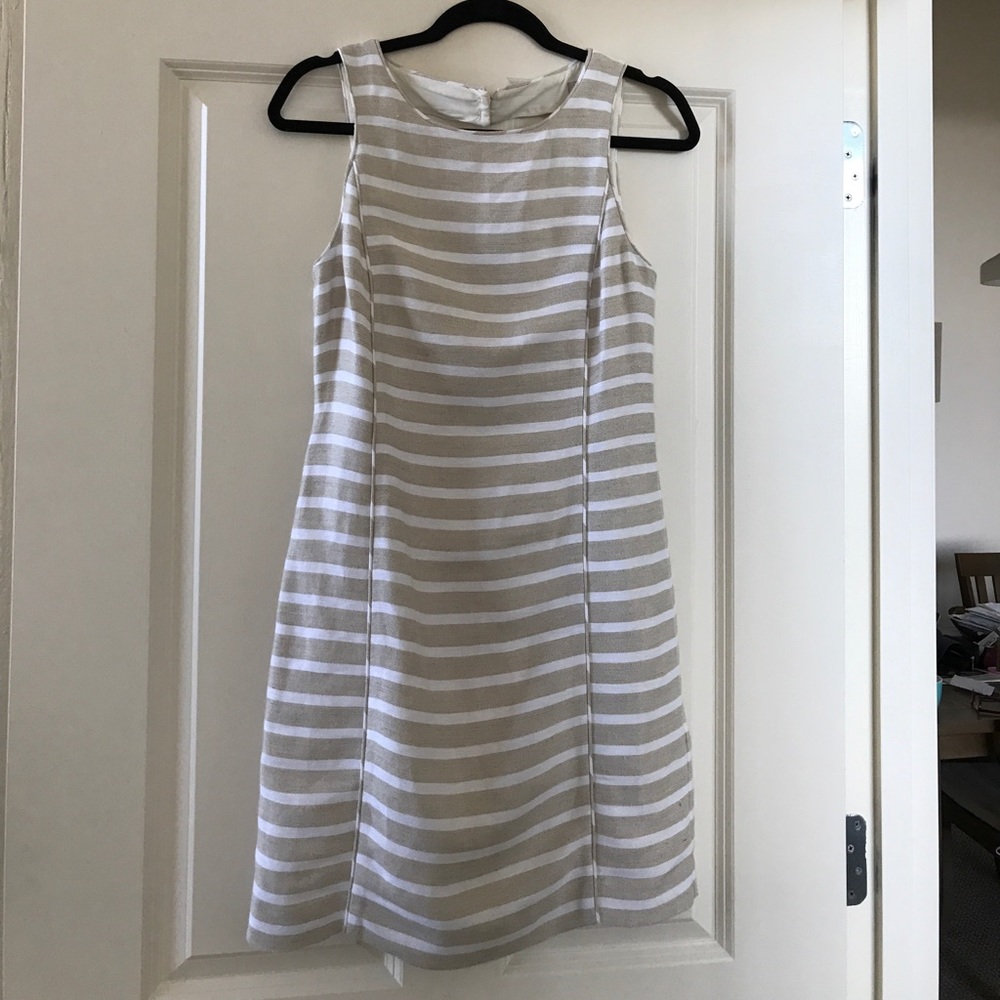 Banana republic stripe linen dress