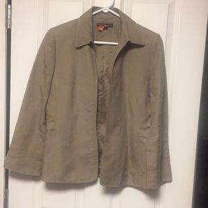 2 x 10.00 Very Nice Linen Tan Blazer. Mint Cond.