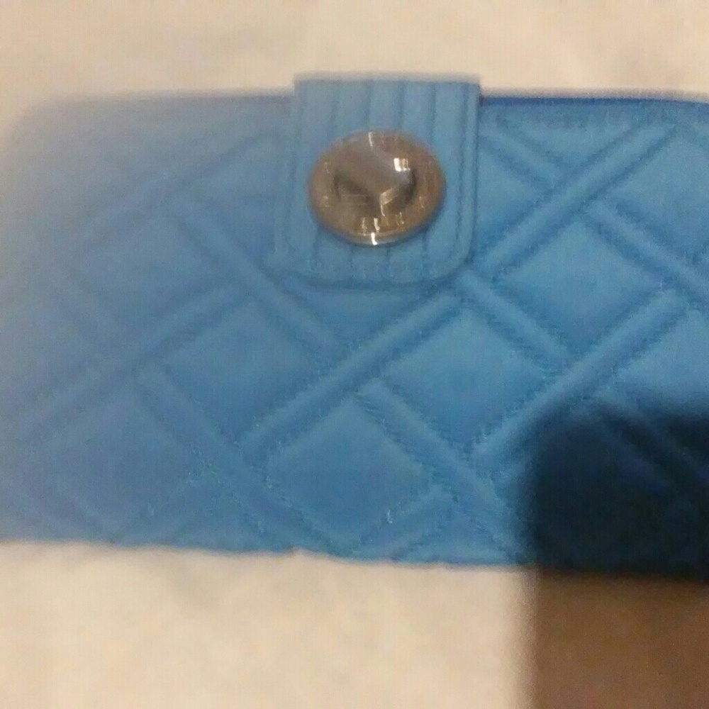 Vera Bradley Turn Lock Wallet Coastal Blue