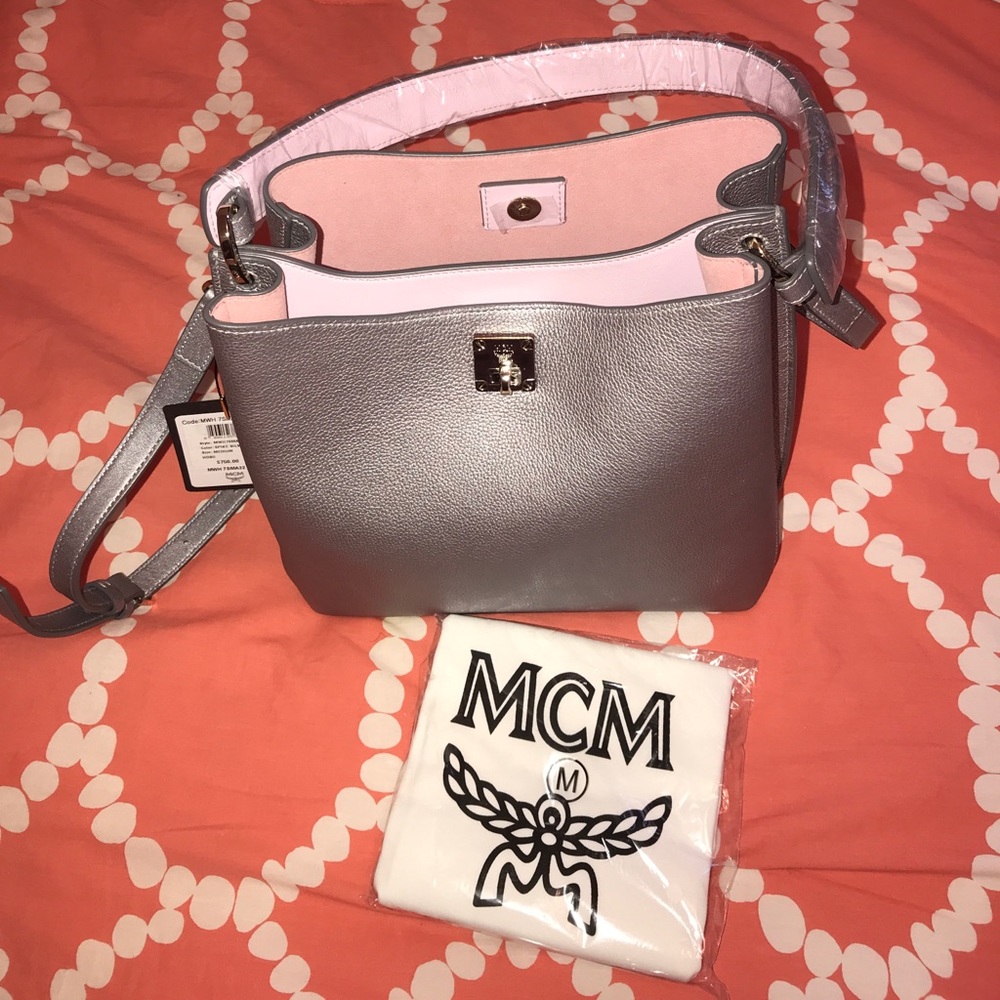 MCM Spike Silver Hobo