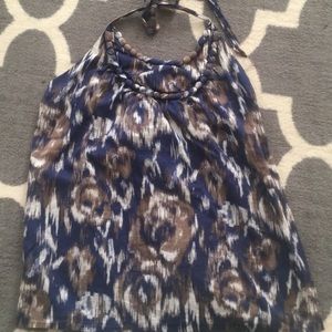 Ann Taylor Loft size S cotton Printed Halter Top