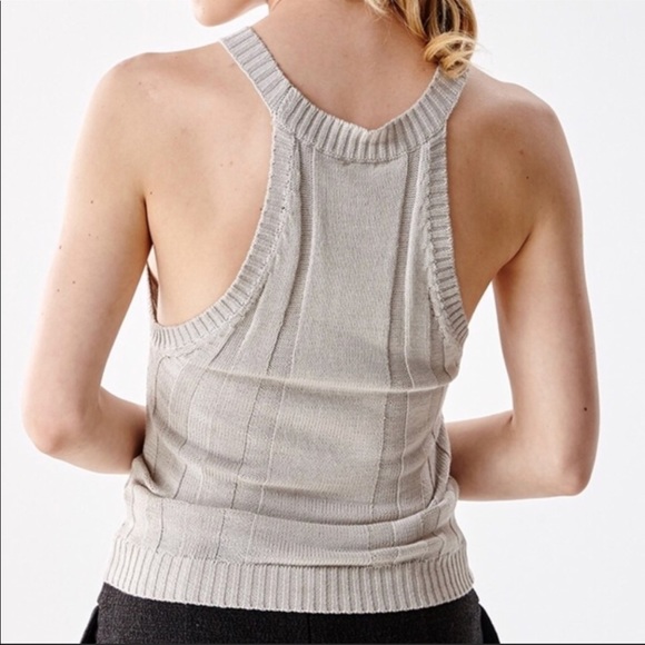 Tea n Cup Light Grey Knit Top - Picture 2 of 4