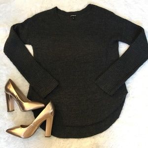 Express charcoal grey sweater