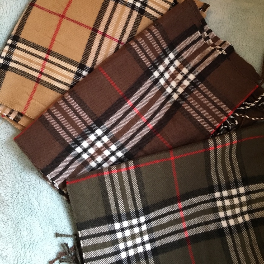 Soft Plaid Scarves