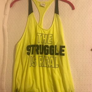 “The struggle is real” tank top