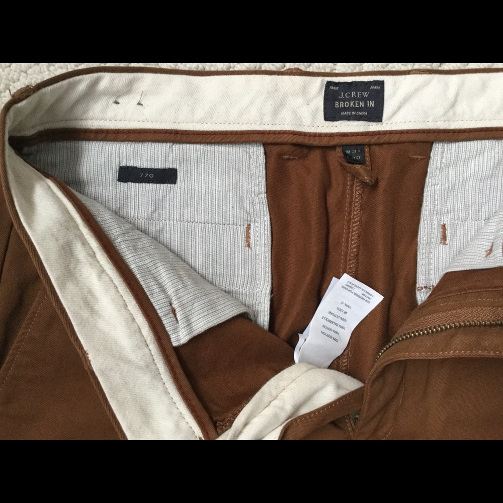 J. Crew 770 Straight-fit chino 31x30 NWOT