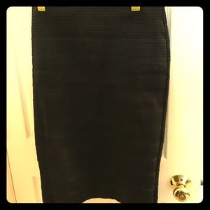 Black pencil skirt