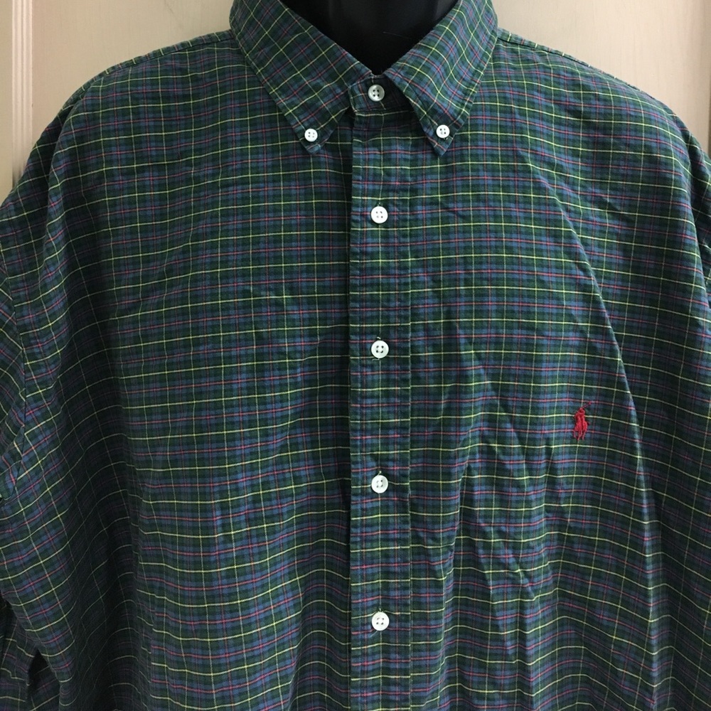 Ralph Lauren Plaid Button Down 3XLT Classic Fit