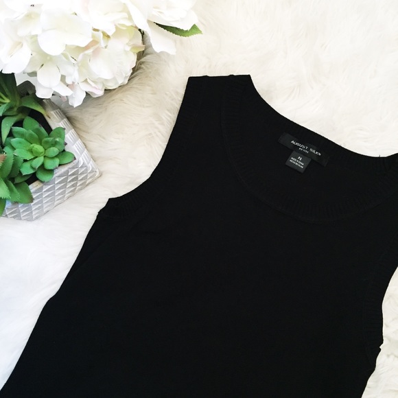 Black Sleeveless August Silk Top - Picture 9 of 16