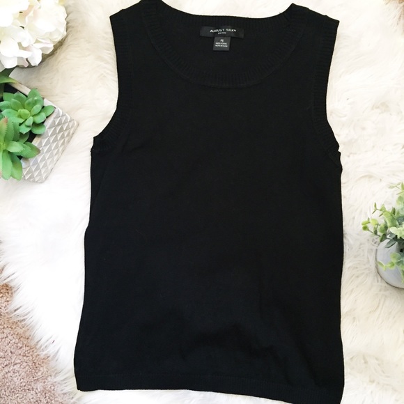 Black Sleeveless August Silk Top - Picture 11 of 16