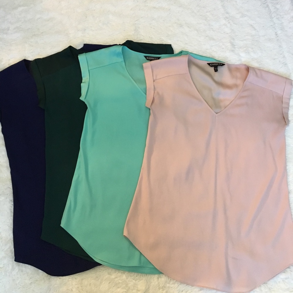 Bundle of jewel-tones express tops